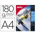 PAPEL FOTOGRAFICO APLI GLOSSY DIN A4 INK-JET 180 GR PACK DE 20 HOJAS