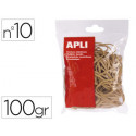 GOMILLAS ELASTICAS APLI 100 X 2 MM N 10 BOLSA DE 100 GR