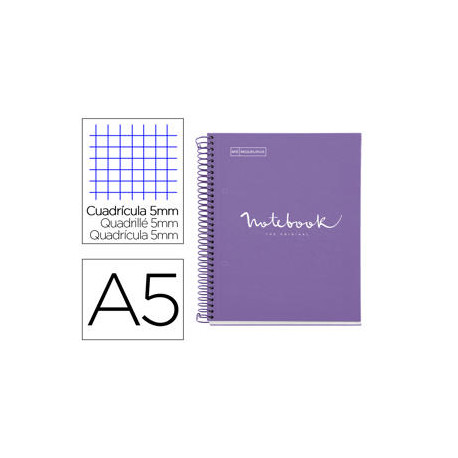 CUADERNO ESPIRAL MIQUELRIUS NOTEBOOK 1 EMOTIONS TAPA FORRADA DIN A5 MICROPERFORADO 80 HOJAS 90G/M2 C