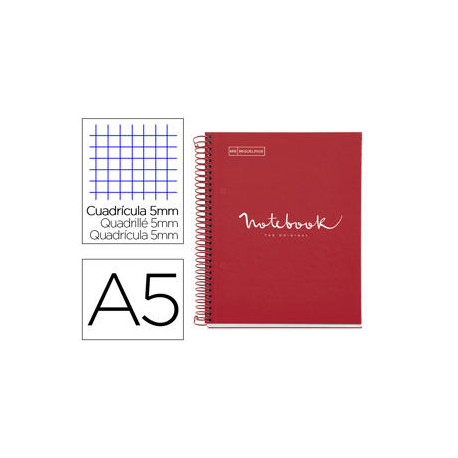 CUADERNO ESPIRAL MIQUELRIUS NOTEBOOK 1 EMOTIONS TAPA FORRADA DIN A5 MICROPERFORADO 80 HOJAS 90G/M2 C