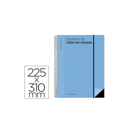 CUADERNO DE TODAS LAS CLASES PROFESORADO ADDITTIO 136 PAGINAS SEMANA VISTA COLOR AZUL 225X310 MM CAT