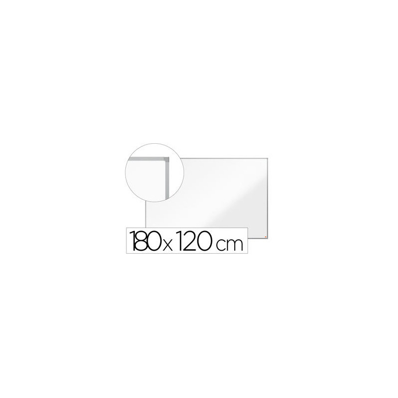 PIZARRA BLANCA NOBO ESSENCE ACERO LACADO 1800X1200 MM