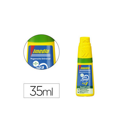 PEGAMENTO IMEDIO UNIVERSAL GIRA Y PEGA RENATURE BOTE DE 35 ML