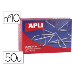 CLIPS MARIPOSA APLI GALVANIZADO 40 MM N 10 CAJA DE 50 UNIDADES