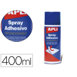 PEGAMENTO APLI SPRAY REPOSICIONABLE BOTE DE 400 ML