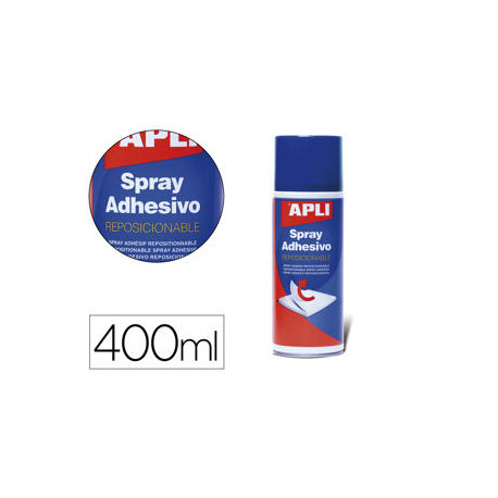 PEGAMENTO APLI SPRAY REPOSICIONABLE BOTE DE 400 ML