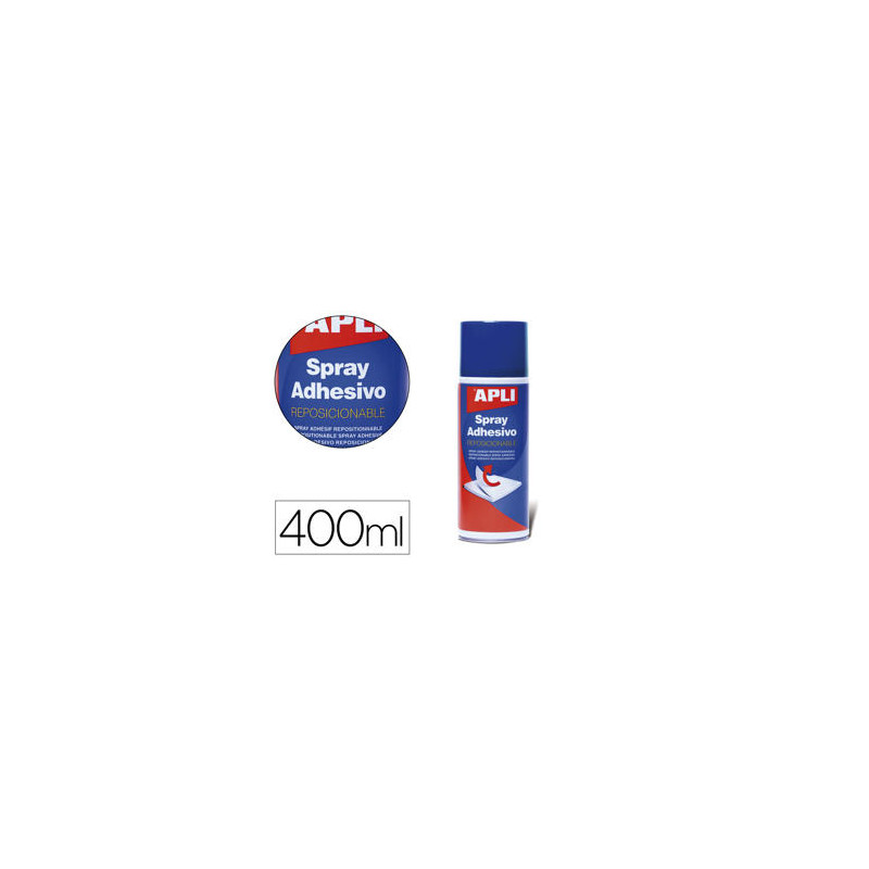 PEGAMENTO APLI SPRAY REPOSICIONABLE BOTE DE 400 ML