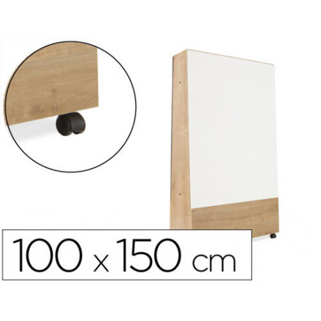 PIZARRA BLANCA ROCADA SKINWHITEBOARD PRO SERIE NATURAS CON TRIPODE DOBLE CARA MELAMINA 100X150 CM