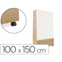 PIZARRA BLANCA ROCADA SKINWHITEBOARD PRO SERIE NATURAS CON TRIPODE DOBLE CARA MELAMINA 100X150 CM