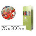 PAPEL DE REGALO LIDERPAPEL NAVIDAD ROLLO ANCHO 70 CM LONGITUD 2 MT GRAMAJE 60 GR DISE?OS SURTIDOS