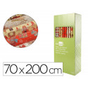 PAPEL DE REGALO LIDERPAPEL NAVIDAD ROLLO ANCHO 70 CM LONGITUD 2 MT GRAMAJE 60 GR DISE?OS SURTIDOS