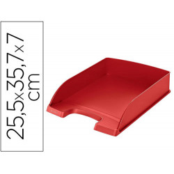 BANDEJA SOBREMESA PLASTICO LEITZ RECYCLE ROJO 255X357X70 MM