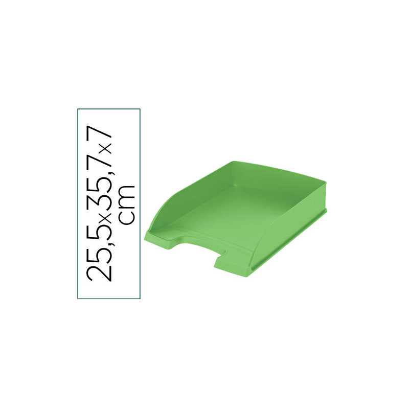 BANDEJA SOBREMESA PLASTICO LEITZ RECYCLE VERDE 255X357X70 MM