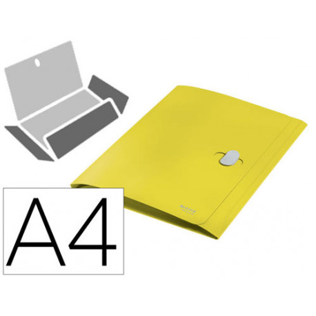 CARPETA LEITZ RECYCLE GOMAS TRES SOLAPAS DIN A4 POLIPROPILENO AMARILLO