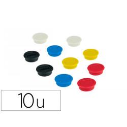 IMAN PARA SUJECION NOBO 13 MM DIAMETRO CAJA DE 10 UNIDADES COLORES SURTIDOS