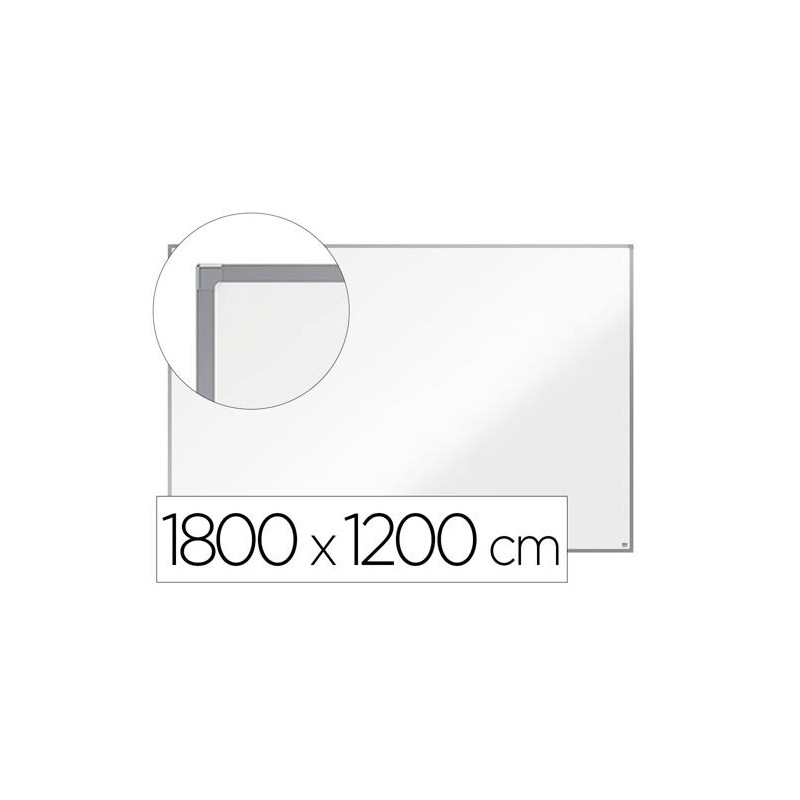 PIZARRA BLANCA NOBO ESSENCE ACERO VITRIFICADO MAGNETICA 1800X1200 MM