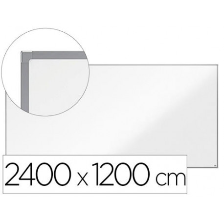 PIZARRA BLANCA NOBO ESSENCE ACERO VITRIFICADO MAGNETICA 2400X1200 MM