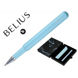 ROLLER Y FUNDA DE SIMILPIEL BELIUS SPACE B COLOR MINIMALISTA AZUL TINTA AZUL CAJA DE DISE?O