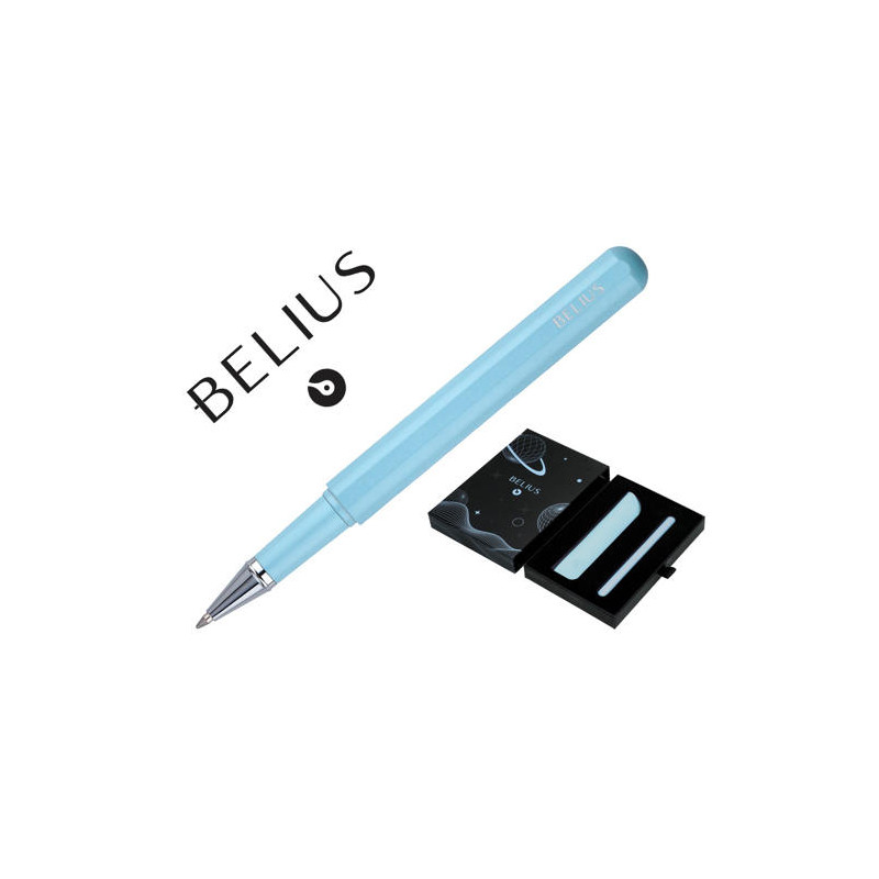 ROLLER Y FUNDA DE SIMILPIEL BELIUS SPACE B COLOR MINIMALISTA AZUL TINTA AZUL CAJA DE DISE?O