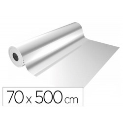 PAPEL DE REGALO BASIKA POLIPROPILENO TRANSPARENTE BOBINA ANCHO 70 CM LONGITUD 50 MT