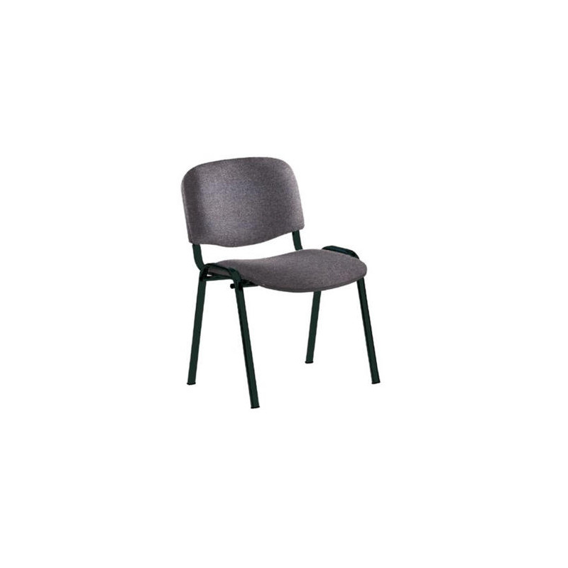 SILLA ROCADA CONFIDENTE ESTRUCTURA METALICA ASIENTO TELA IGNIFUGA GRIS 570X410X810 MM