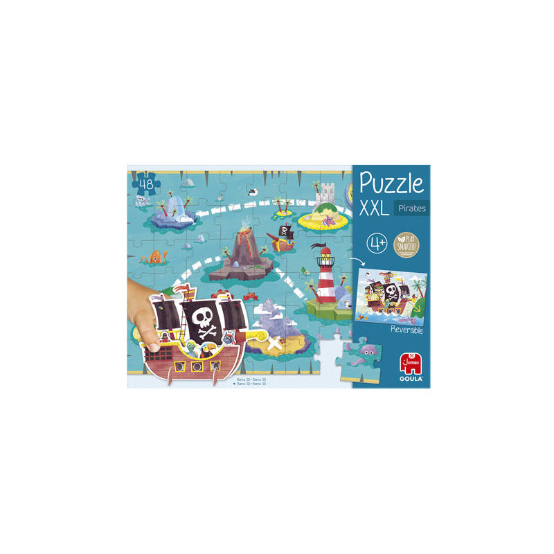 PUZZLE GOULA JUMBO XXL PIRATAS 48 PIEZAS