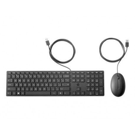 SET TECLADO + RATON HP COMBO 320MK USB-A LONGITUD 1.8 M COLOR NEGRO