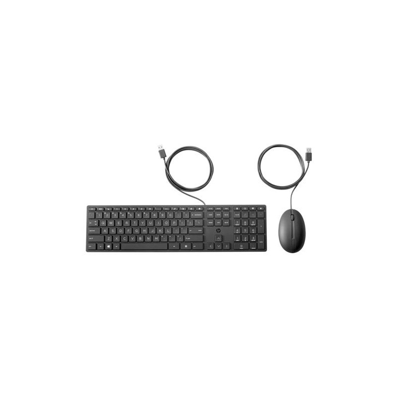 SET TECLADO + RATON HP COMBO 320MK USB-A LONGITUD 1.8 M COLOR NEGRO