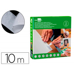 CINTA DE CIERRE ADHESIVA LIDERPAPEL VELCRO BLANCO 20MM X 10M