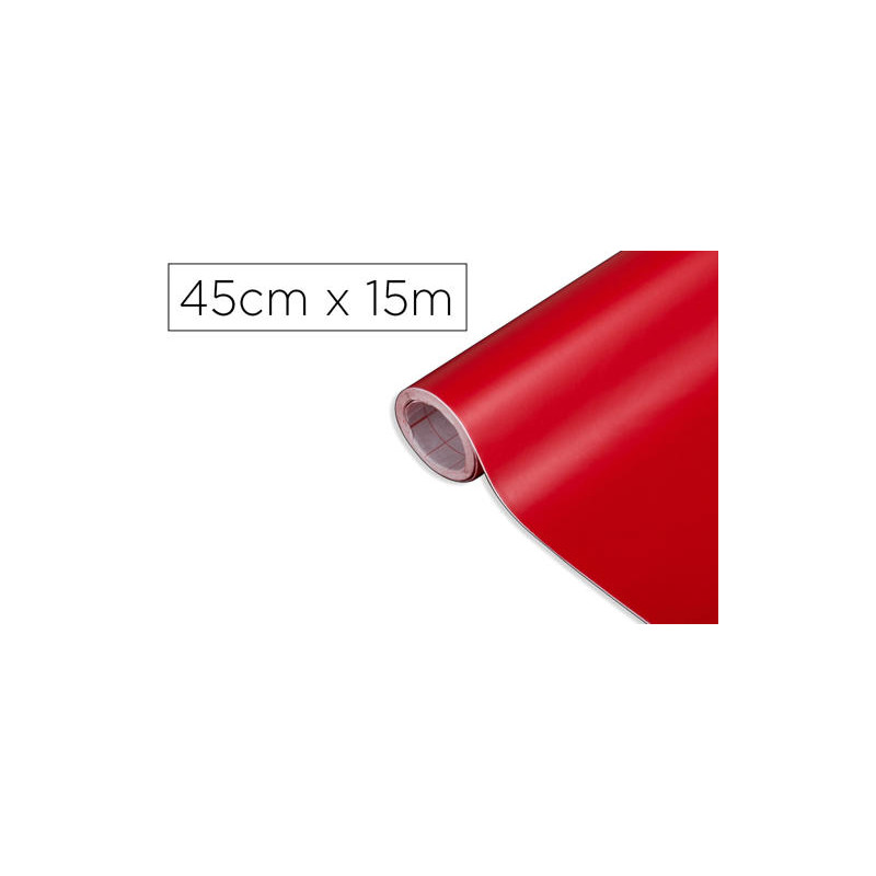 ROLLO ADHESIVO D-C-FIX ROJO SE?ALES MATE ANCHO 45 CM LARGO 15 MT