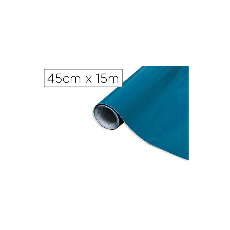 ROLLO ADHESIVO D-C-FIX AZUL PETROLEO ANCHO 45 CM LARGO 15 MT