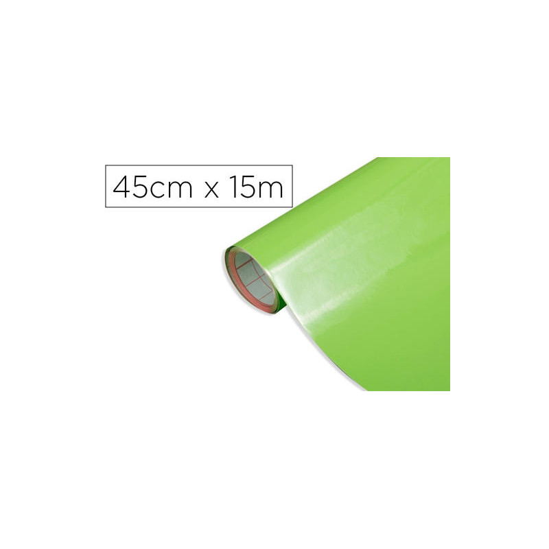 ROLLO ADHESIVO D-C-FIX VERDE MANZANA ANCHO 45 CM LARGO 15 MT