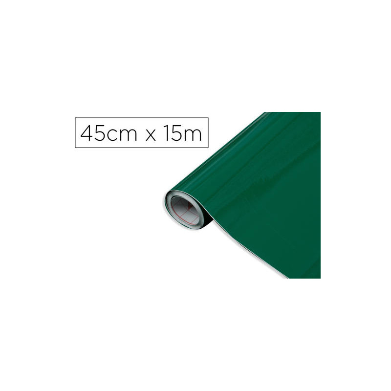 ROLLO ADHESIVO D-C-FIX VERDE ESMERALDA ANCHO 45 CM LARGO 15 MT