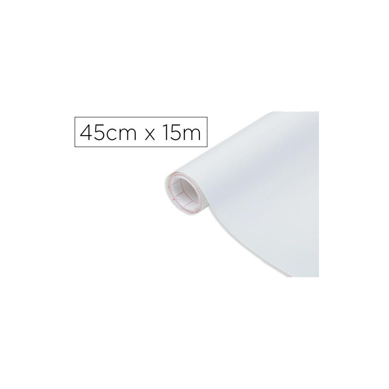 ROLLO ADHESIVO D-C-FIX BLANCO MATE ANCHO 45 CM LARGO 15 MT