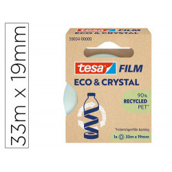 CINTA ADHESIVA TESA FILM ECO&CRISTAL TRANSPARENTE 33 MT X 19 MM