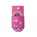 CABLE GROOVY USB 2.0 TIPO C A TIPO C LONGITUD 1 MT SILICONA COLOR ROSA FLAMENCO