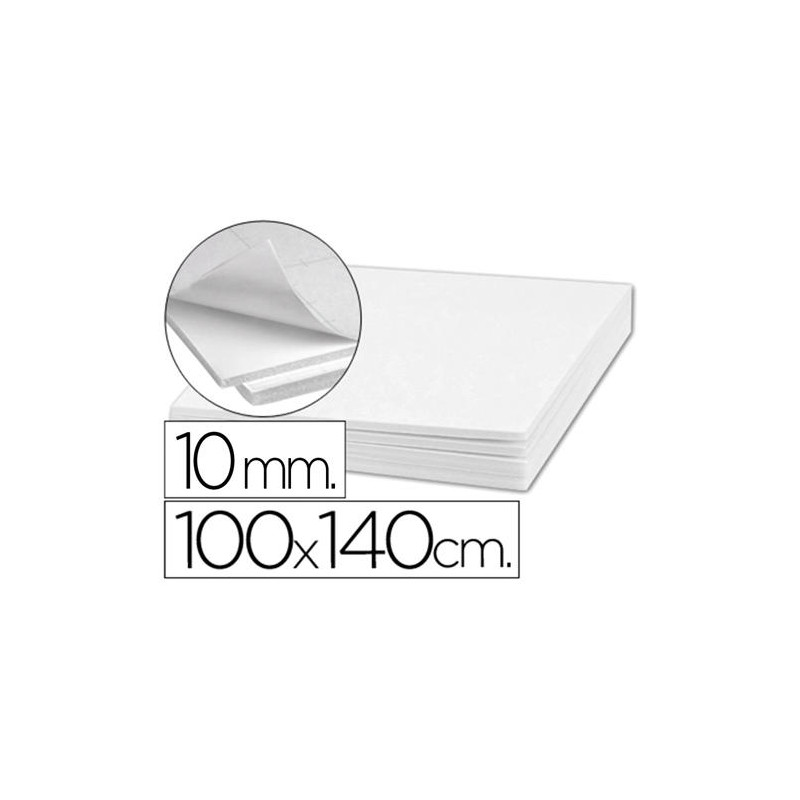 CARTON PLUMA LIDERPAPEL BLANCO DOBLE CARA 100X140CM ESPESOR 10 MM