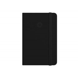 CUADERNO CON GOMILLA ANTARTIK NOTES TAPA DURA A5 HOJAS LISAS NEGRO 100 HOJAS 80 GR FSC