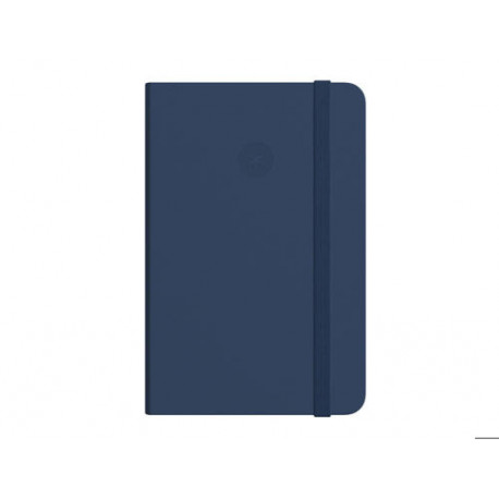 CUADERNO CON GOMILLA ANTARTIK NOTES TAPA DURA A4 HOJAS LISAS AZUL MARINO 100 HOJAS 80 GR FSC