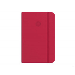 CUADERNO CON GOMILLA ANTARTIK NOTES TAPA DURA A4 HOJAS LISAS ROJO 100 HOJAS 80 GR FSC