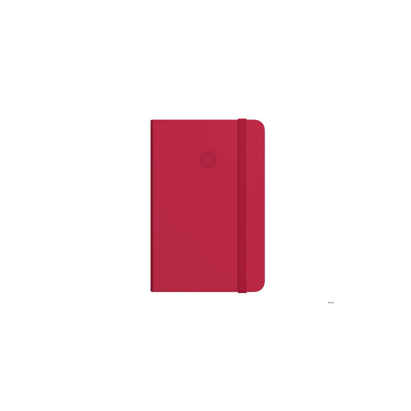 CUADERNO CON GOMILLA ANTARTIK NOTES TAPA DURA A4 HOJAS LISAS ROJO 100 HOJAS 80 GR FSC