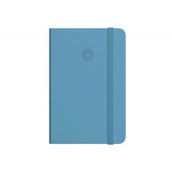 CUADERNO CON GOMILLA ANTARTIK NOTES TAPA DURA A4 HOJAS LISAS AZUL CLARO 100 HOJAS 80 GR FSC