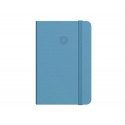 CUADERNO CON GOMILLA ANTARTIK NOTES TAPA DURA A4 HOJAS LISAS AZUL CLARO 100 HOJAS 80 GR FSC