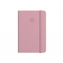 CUADERNO CON GOMILLA ANTARTIK NOTES TAPA DURA A4 HOJAS LISAS ROSA PASTEL 100 HOJAS 80 GR FSC