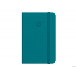 CUADERNO CON GOMILLA ANTARTIK NOTES TAPA BLANDA A5 HOJAS LISAS VERDE AGUAMARINA 80 HOJAS 80 GR FSC