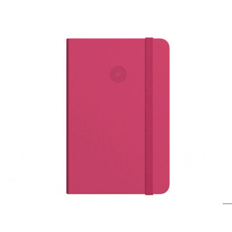 CUADERNO CON GOMILLA ANTARTIK NOTES TAPA BLANDA A5 HOJAS CUADRICULA BURDEOS 80 HOJAS 80 GR FSC