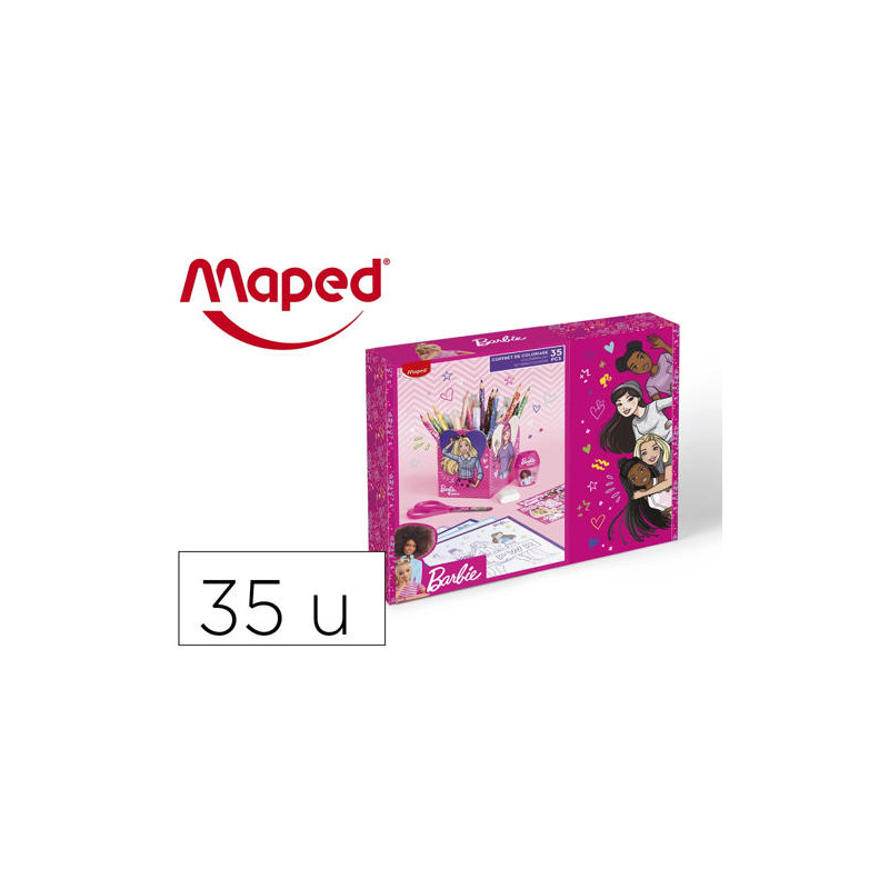 CAJA REGALO MAPED BARBIE 35 PIEZAS