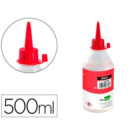 SILICONA LIQUIDA LIDERPAPEL PARA MANUALIDADES BOTE DE 500 ML