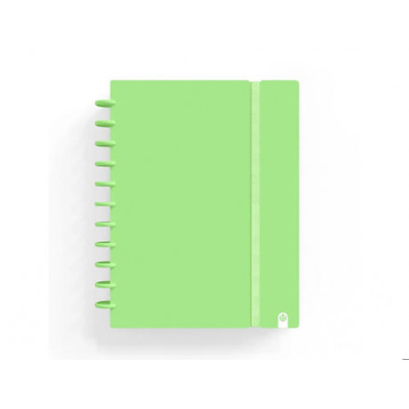 CUADERNO CARCHIVO INGENIOX FOAM A4 80H CUADRICULA VERDE PASTEL