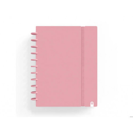 CUADERNO CARCHIVO INGENIOX FOAM A4 80H CUADRICULA ROSA PASTEL